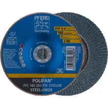 Disco Flap POLIFAN 7" x 7/8" Z80 PSF FIBRA STEELOX Pferd