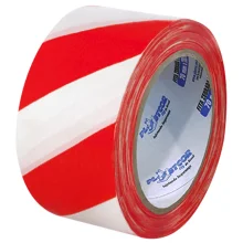 Fita Zebrada Branca e Vermelha de 50 metros - Plastcor