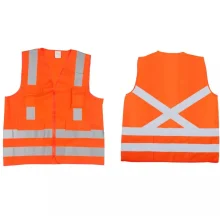 Colete Refletivo Tipo Blusão com 4 Bolsos Laranja Tamanho G - Vicsa