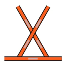 Colete Refletivo Tipo X Laranja - Maicol