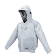 Jaqueta Ventilada Branca 12V e 18V DFJ407XL Sem Bateria e Suporte Tamanho GG - Makita