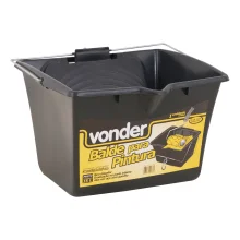 Balde Caçamba para Pintura de 15 Litros Preto - Vonder