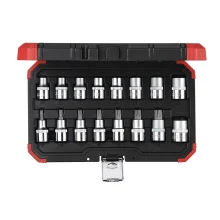 Jogo de Soquetes e Chave Soquetes Torx E10-24 e T30-70 Encaixe 1/2" - Gedore Red