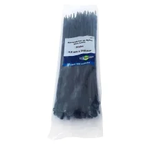 Abraçadeira de Nylon Preto 4,8 x 300 mm 100 Pçs - Brasfort