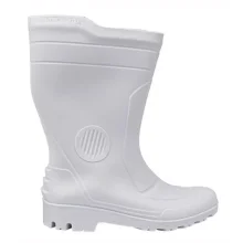 Bota de PVC com Cano Médio Branca N° 45 - Pega Forte