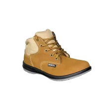 Botina de Segurança de Amarrar sem Bico Marrom Feminina N°37 - Bracol