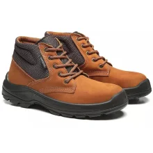 Botina Segurança Bico de PVC Nobuck Castor Nº 36 - Bracol