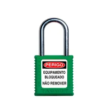 Cadeado Verde de Bloqueio 38mm Haste de Metal CMCVD140CD - Tagout