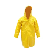 Capa de Chuva de PVC Forrada Amarela Tamanho XG - Plastcor