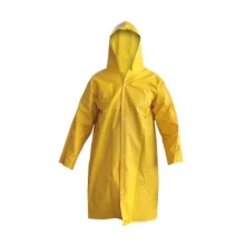 Capa de Chuva Pvc Amarela Forrada com Zipper GG - Fourseg