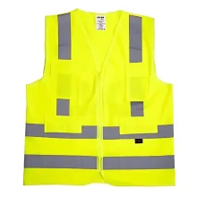 Colete Refletivo Tipo Blusão Verde com 4 Bolsos G - Vicsa