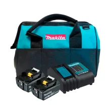 Combo Carregador com 2 Baterias 18V e Bolsa - Makita
