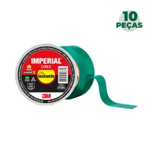 Combo Fita Isolante Imperial 18 x 10m Verde com 10pçs - 3M