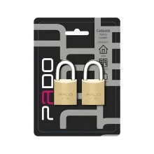 Conjunto Cadeado 40 mm Segredo Igual 2 peças -  Pado