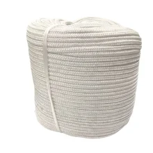 Corda Poliéster Trançada Pet Branca 08mm com 225MT - Rodocordas