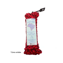 Corda Trançada PP 12 mm Multicolor pacote com 10 metros - Riomar