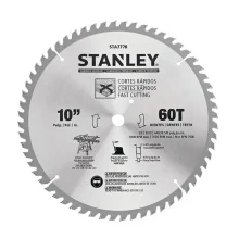 Disco de Serra Circular para Madeira 10" com 60 Dentes - Stanley