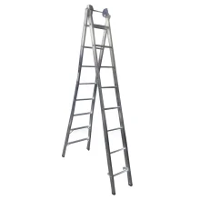 Escada Extensiva e Tesoura em Alumínio com 8 Degraus - Real Escada