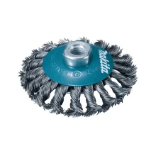 Escova Cônica Trançada de aço-carbono 4" Rosca m14 - Makita