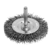 Escova Ondulada de Aço de Carbono 2 x 3/8" com Haste 1/4" - Inebras