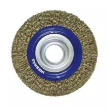 Escova Ondulada de Aço de Carbono 6 x 3/4 x 1.1/4" Premium - Inebras