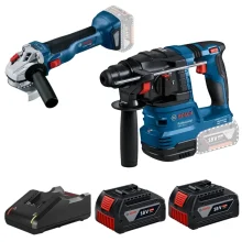 Esmerilhadeira GWS e Martelete GBH 2Bat 18V 4Ah - Bosch