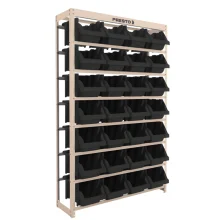 Estante com 28 Caixas NR7 Preta - Presto