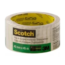 Fita Empacotamento 45mm x 45 Metros Incolor - 3M