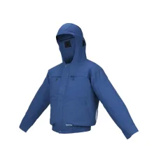 Jaqueta Ventilada Azul 12V e 18V DFJ305Z Sem Bateria e Suporte Tamanho GG - Makita