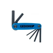 Jogo de Chave Allen tipo Canivete 2 a 8 mm com 7 Peças - Gedore