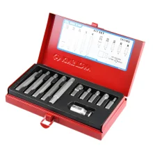 Jogo de Bits Multidentada 5 á 12mm Encaixe 1/2" 11 Peças - Kingtony