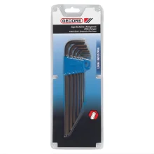 Jogo de Chave Allen 1/8 a 9/16" com 10 Peças Longa - Gedore