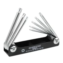 Jogo de Chave Torx Canivete T9-T40 8 Peças sem Furo - Kingtony