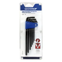 Jogo de Chaves Allen Abaulada 1,5 a 14mm 14 Peças Longa - Gedore