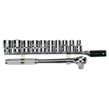 Jogo de Soquete 10 a 19mm com Encaixe 1/2" - Stanley