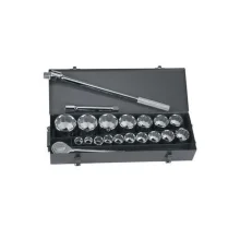 Jogo de Soquetes 7/8" à 2.3/8" Encaixe 3/4" 21 Peças Stanley