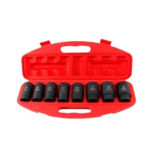 Jogo Soquete Impacto Sextavado 19-38 mm 3/4" 8 Pçs Rotta376