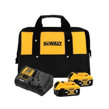 Kit com 2 Baterias 5Ah + Carregador 20V Bivolt e Bolsa - Dewalt