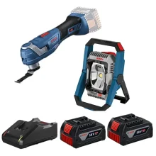Lanterna GLI18V e Multicortadora GOP185 2Bat 18V 4Ah - Bosch