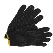 Luva Algodão Pigmentada 4 Fios Preta - Kalipso