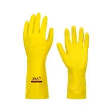 Luva de Látex Slim Multiuso Amarela Tamanho M - Volk