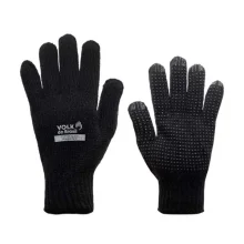 Luva de Malha Pigmentada 4 Fios Preta - Volk