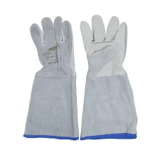 Luva Mista Vaqueta/Raspa Cano Longo 20 cm - Luveq