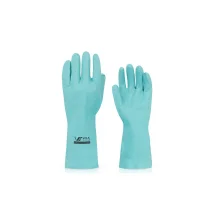 Luva Nitrilica com Forro Tamanho M - Volk