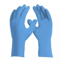 Luva Nitrílica Descartável Azul Tamanho M - Danny