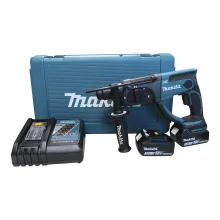 Martelete Perfurador / Rompedor à bateria 18V DHR202RFE 2 Baterias - Makita