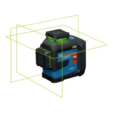 Nível a Laser GLL80-33G 3 Linhas 360° Verde C/Receptor LR7