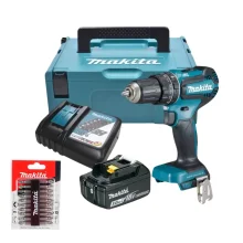 Parafusadeira á Bateria 18V + Bits PH2 com 10 Peças - Makita