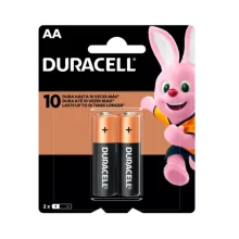 Pilha Pequena Alcalina com 2 Peças AA - Duracell