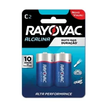 Pilha Média Alcalina com 2 peças - Rayovac